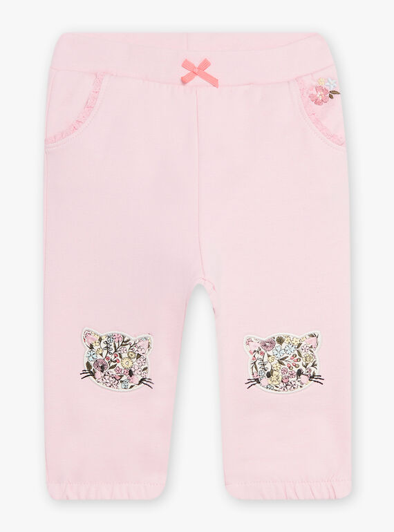 Pantaloni sportivi rosa neonata CADALICE / 22E1BFB1JGBD315