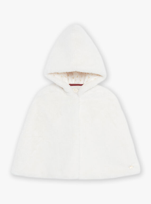 Mantella con cappuccio in finta pelliccia DAECAPETTE / 22H2PF61CPE005
