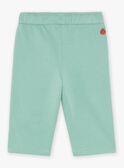 Pantaloni felpati verde mandorla FACECTOR / 23E1BGB1PAN611