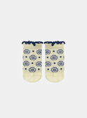 Calze Jacquard a Fiori Giallo pallido KAULINE / 24E4BFR1SOQ103