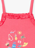 Canottiera rosa con stampa ZYDEBETTE / 21E2PFU2DEBD311