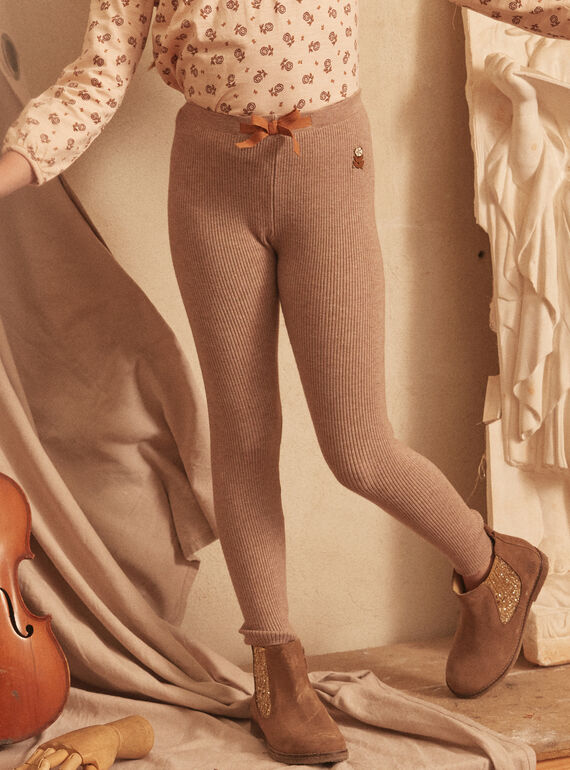 Leggings mélange con fiocco LITRICETTE / 24H2PFK2LGA011
