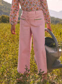 Pantaloni wide legs rosa con tasche ricamate KAPAETTE / 24E2PF31PAN318