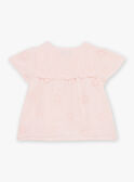 Blusa nude in doppia garza di cotone FAURSULA / 23E1BFP1CHED319