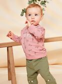 Felpa rosa con stampa animali FAGETIENNE / 23E1BGD2SWED332