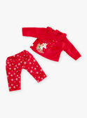 Set per bambola "Mon Adorable Poupée" t-shirt e pantaloni pigiama SMAFA0051NOEL / 23J7GF34HPO099