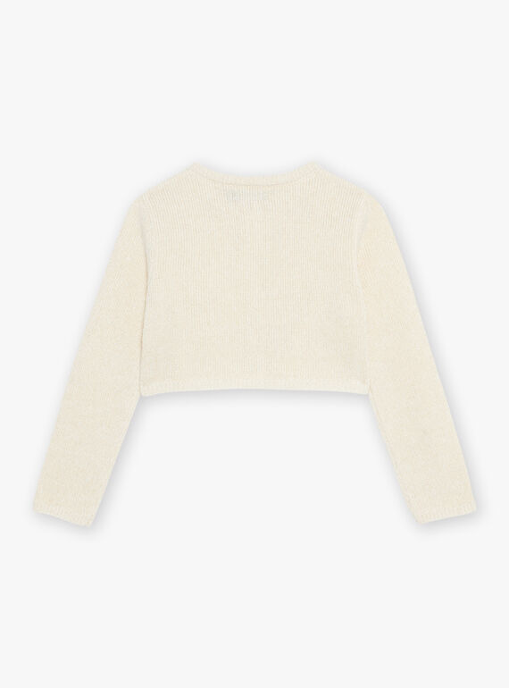 Cardigan corto con stampa foglie DAEMETTE / 22H2PF61CAR005