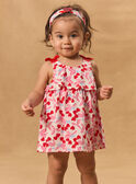 Abito body con stampa ciliegie e cuori MAULINE / 25E1BFQ1ROB000