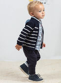 Cardigan in maglia fantasia a righe neonato BANELSON / 21H1BGL1GILC205