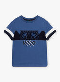 T-shirt blu indaco bambino CINOAGE / 22E3PGK2TMC703