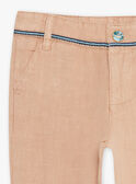 Pantaloni sabbia in lino bambino CIBLOAGE / 22E3PGJ1PAN812