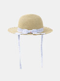 Cappello in paglia con stampa floreale KAPETULA / 24E4BFN1CHA009