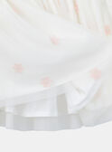 Gonna in tulle bianco con fiori rosa KRISTETTE 1 / 24E2PFB1JUP001