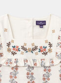 Blusa con volant e motivo a fiori KIBLETTE / 24E2PFC1CHE114