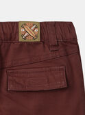 Pantaloni cargo bordeaux MAFINAGE / 25E3PG72PAN501