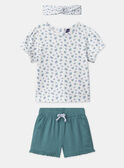 Set di t-shirt, pantaloncini shorts e fascia per capelli con stampa floreale MAPAULA / 25E1BFO1ENS001