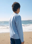 T-shirt in jersey azzurro con tasso chitarrista LETICHAGE / 24H3PGJ1TMLC236