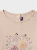 T-shirt con mazzo di fiori MAFRETTE / 25E2PF73TMLE403