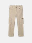Pantaloni cargo beige MEDIAGE / 25E3PG81PAN806