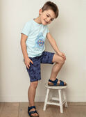 T-shirt blu con motivo squalo ZUZAGE1 / 21E3PGL3TMC614
