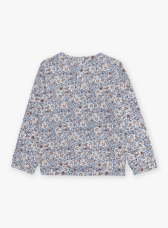 Felpa con stampa a fiori e motivo fiocco di neve in paillettes double face DIASWETTE / 22H2PFY1SWEC206