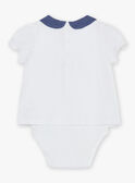 Body T-shirt con ricami fiori FANELLY / 23E1BFN1BOD001