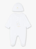 Tutina neonato unisex bianca ZOCHARLIE_B / 21E0NMY1GRE000