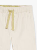 Pantaloni bianchi gesso in twill GADAEL / 23H1BG81PAN632