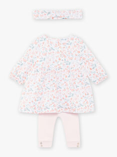 Completo abito, leggings e fascia con stampa a fiori nascita bambina COURA / 22E0CFC3ENS301