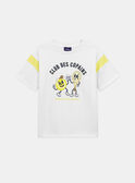 T-shirt écru con scritta Club des copains (Club degli amici) KOAMAGE / 24E3PGD1TMC000