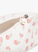 Trousse con stampa piume in popeline neonata DOROTA / 22H0AF11TRN001