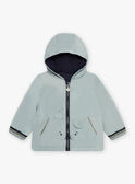 Piumino double face verde acqua neonato CIENZO / 22E1BGG1DML614