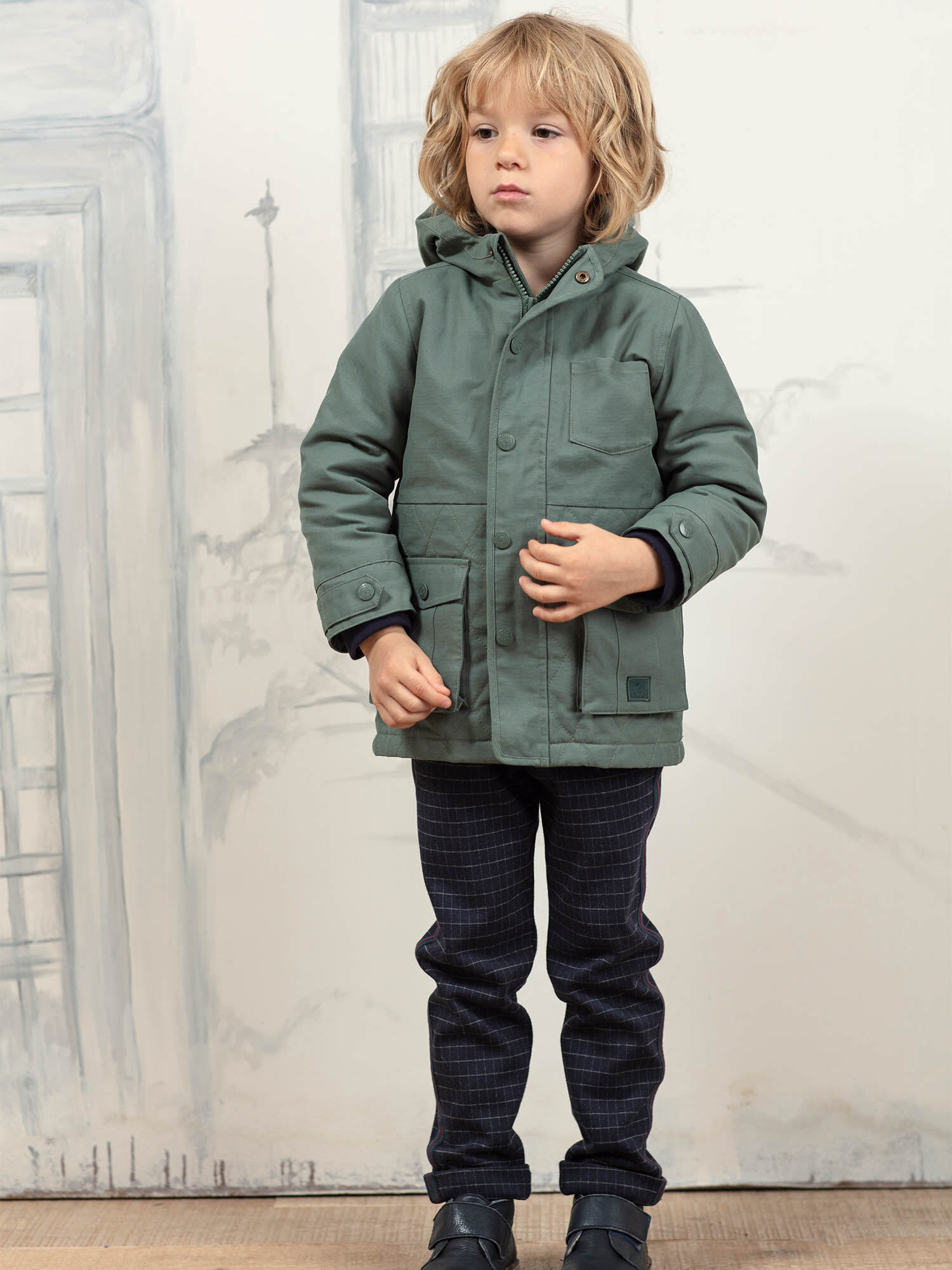 Parka 2025 verde ragazzo