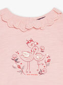 T-shirt blush con motivi fenicotteri rosa FAWILLOW / 23E1BFQ1TEED300