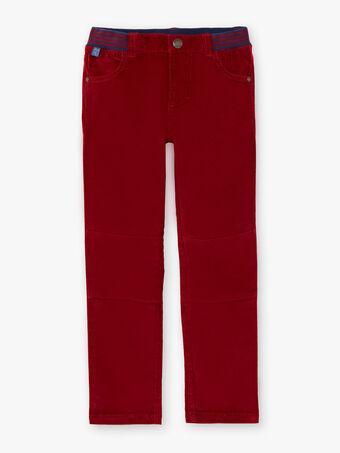 Pantaloni rosso-arancio con inserti bambino BUXUAGE2 / 21H3PGF3PANF527