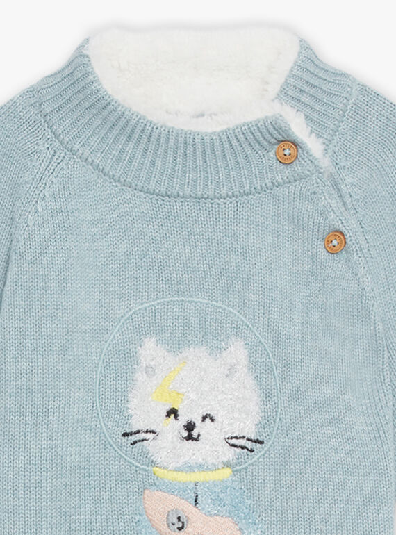 Maglia turchese medio DAUGO / 22H1BGZ2PUL219