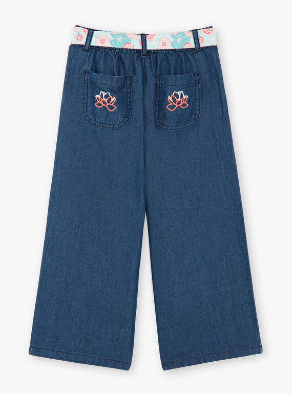 Pantaloni ampi in denim con cintura ZEPALAZETTE / 21E2PFI1PANK005