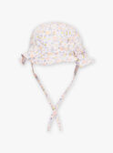 Cappello in popeline bianco con stampa a fiori FODELA / 23E0AFT1CHA000