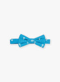 Papillon blu in raso con stampa fantasia FREPAPAGE / 23E4PGI1NOEC218