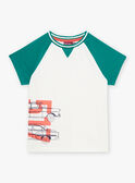 T-shirt ecrù motivo grafico bambino COTICHAGE / 22E3PGM2TMC001