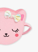 Borsa a tracolla con glitter forma gatto rosa bambina CRAKOETTE / 22E4PFN1BESD315