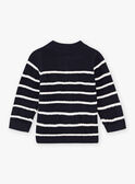 Cardigan in maglia fantasia a righe neonato BANELSON / 21H1BGL1GILC205