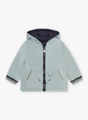 Piumino double face verde acqua neonato CIENZO / 22E1BGG1DML614