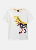 T-shirt con stampa dinosauri écru KITIAGE / 24E3PGC1TMC632