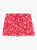 Shorts fucsia con stampa a fiori bambina CAUSHOETTE 1 / 22E2PFT3SHO304