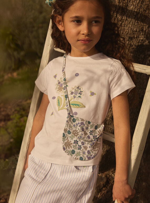 T-shirt con borsetta a fiori MLEBAGETTE / 25E2PFO2TMC001