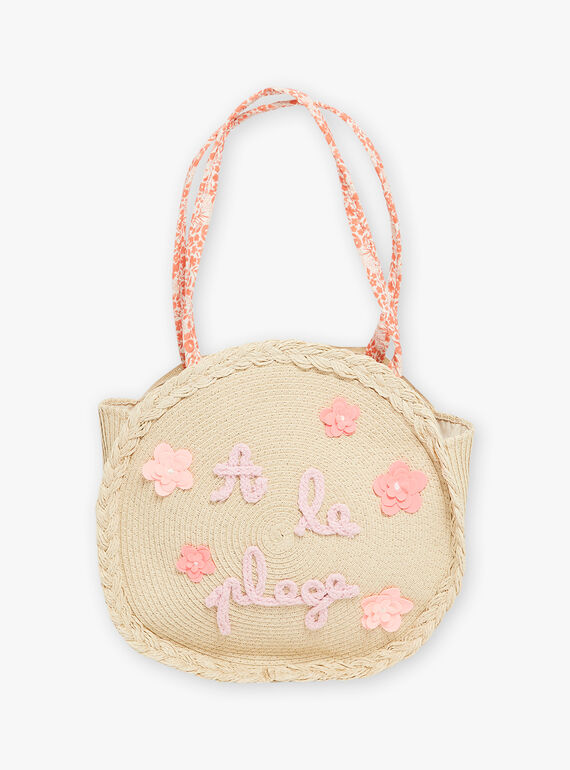 Borsa di paglia da spiaggia bambina CLIKUETTE / 22E4PFO1BES009