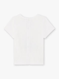T-shirt bianca e verde neonato BADAEL / 21H1BG21TMC632