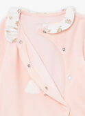 Tutina rosa chiaro in velluto LORETTE / 24H0NF11GRED322