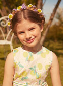 Abito double face in satin di cotone giallo. LAPAKRETTE / 24H2PFI1ROBH705